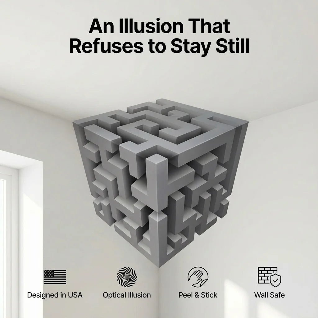 Corner Illusion Cube Art - Trendy Milk