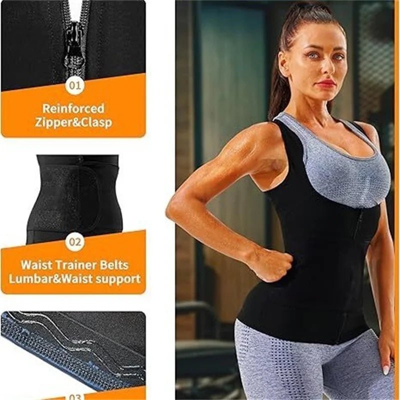 HeatCore Sweat Trainer Vest - Trendy Milk