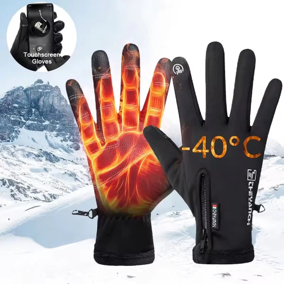 Heating & Waterproof Thermal Touch Gloves - Trendy Milk