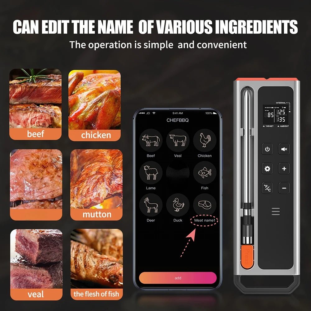 Smart GrillMate Pro Bluetooth Thermometer - Trendy Milk
