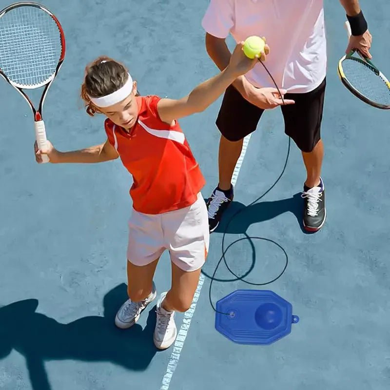 Solo Tennis Rebound Practice Trainer - Trendy Milk