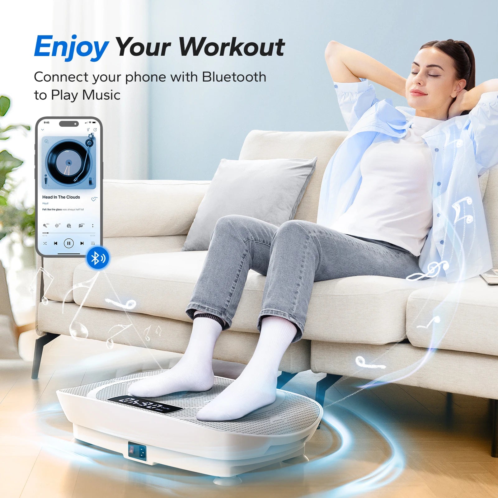 PulseFit Vibe Plate - Trendy Milk