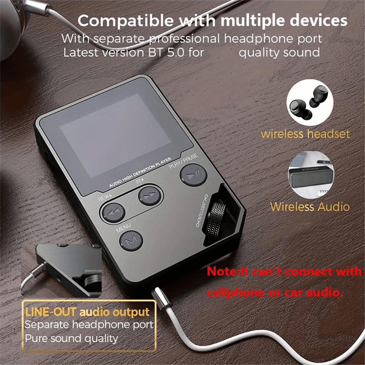 Pocket Hi - Res Music Player - Trendy Milk
