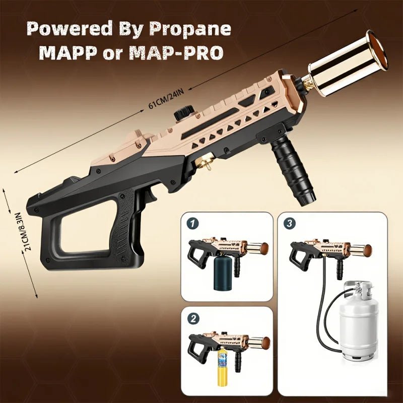 Stylish Heavy - Duty Propane Torch Pro for Barbecue - Trendy Milk